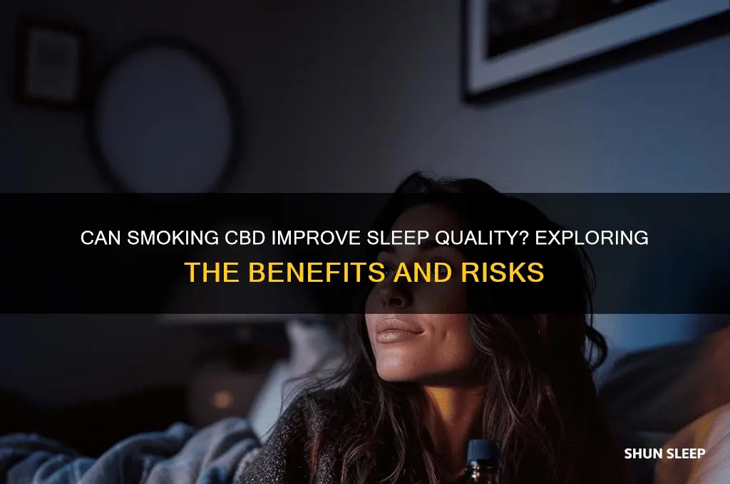 does smoking cbd help you sleep