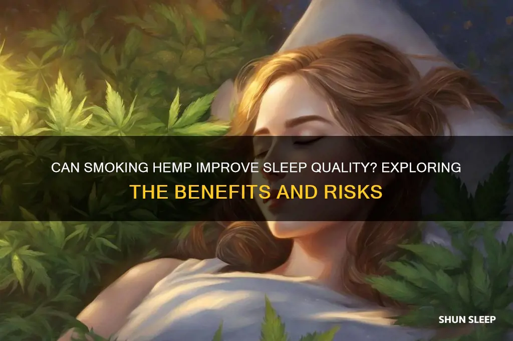 does smoking hemp help you sleep