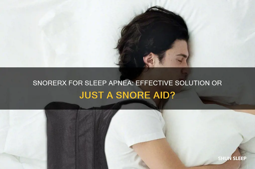 does snorerx help sleep apnea