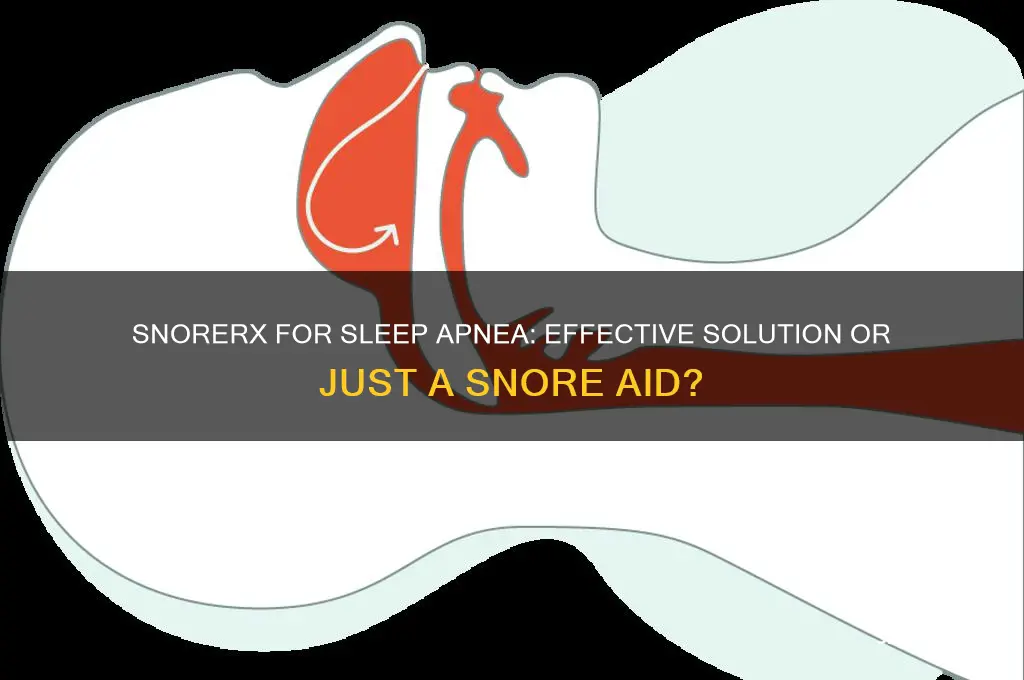 does snorerx help with sleep apnea