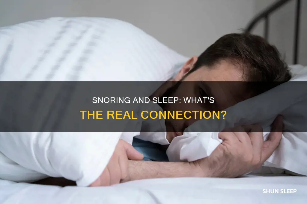 does snoring mean one is sleeping