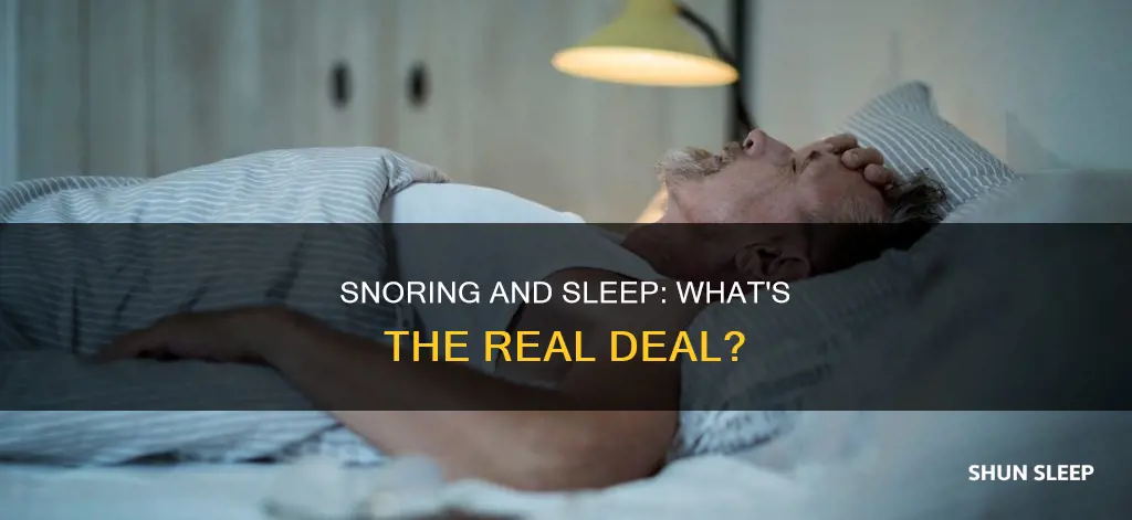 does snoring mean poor sleep
