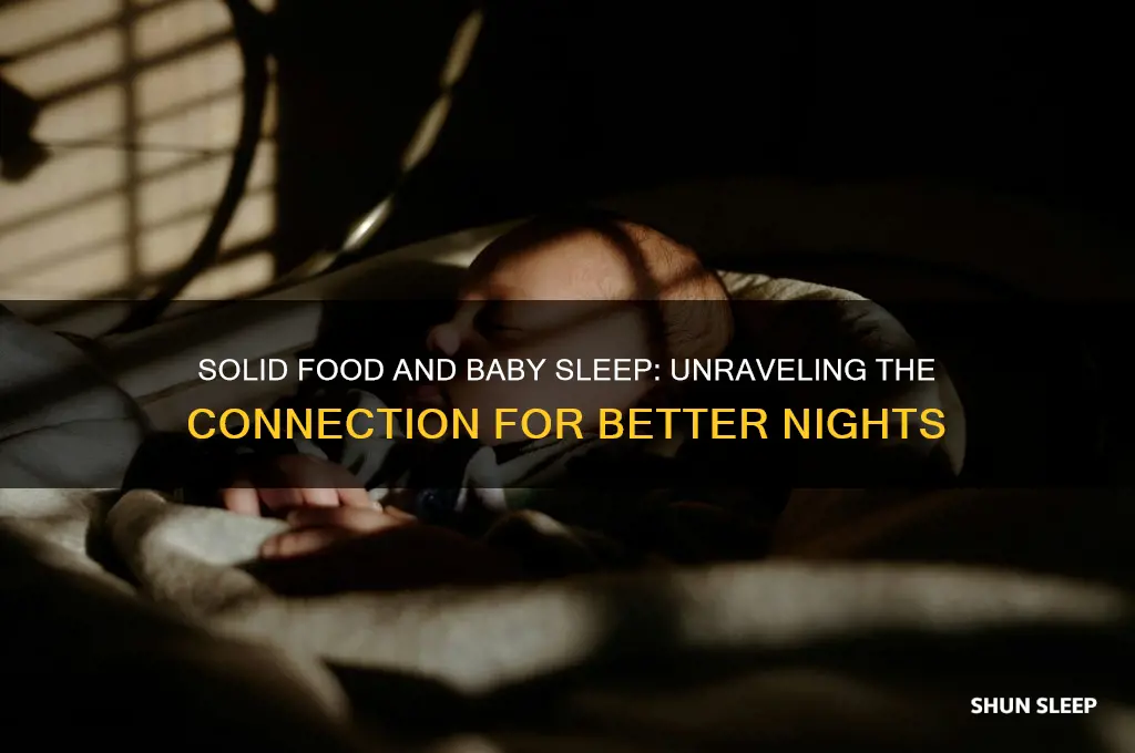 does solid food help babies sleep