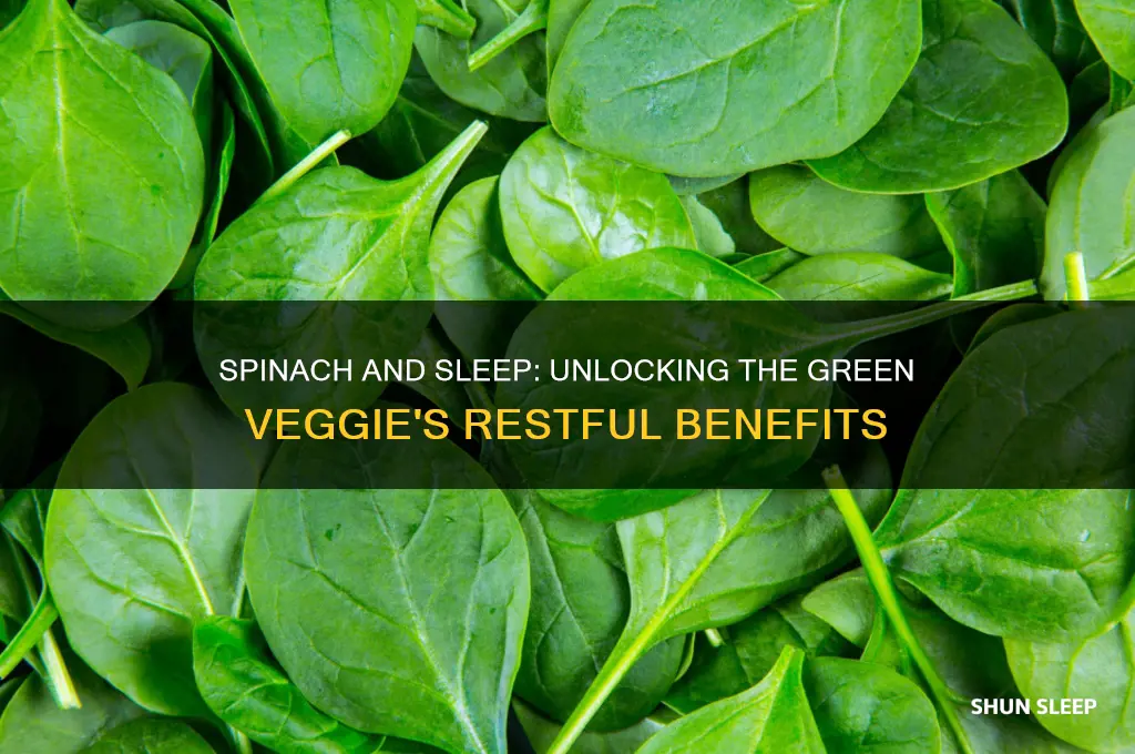 does spinach help sleep