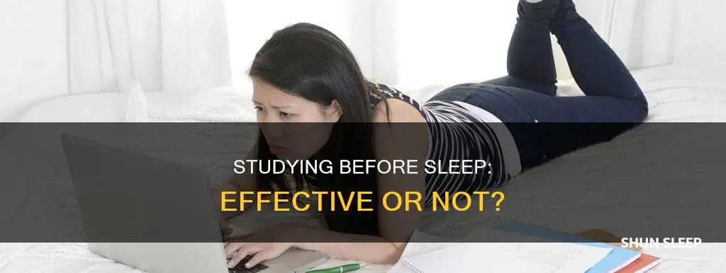 does studying before sleeping work