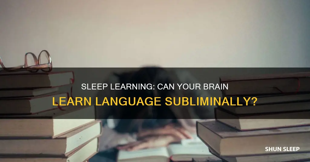 does subliminal language learning work in sleep