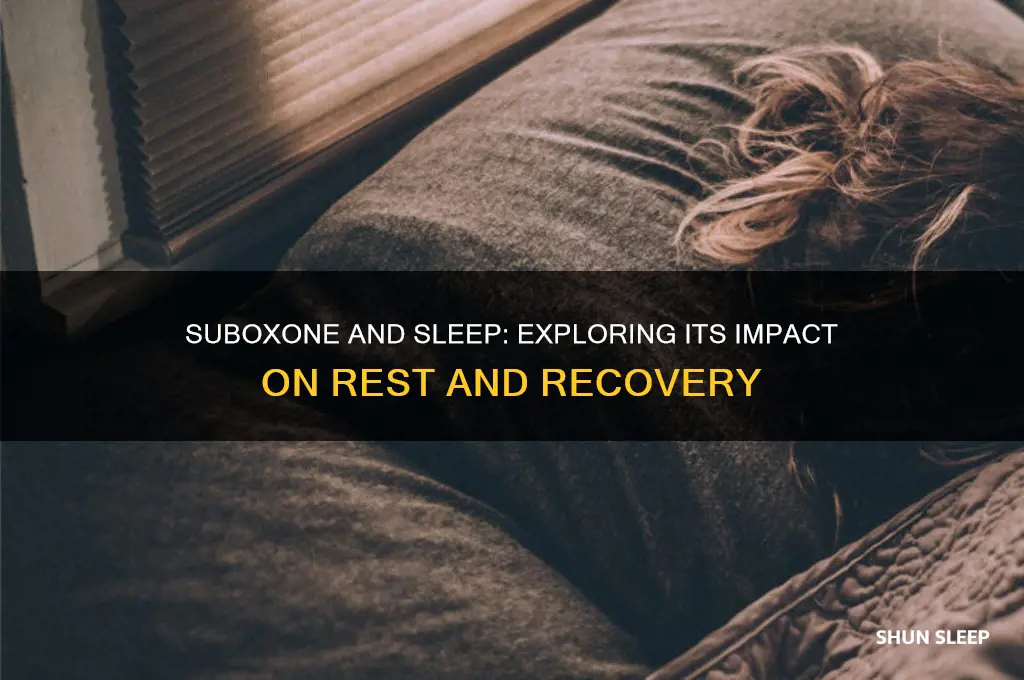 does suboxone help you sleep