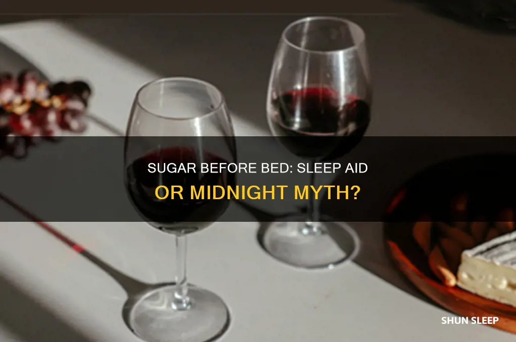 does sugar before bed help you sleep