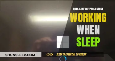 Surface Pro 4: Does the Clock Work in Sleep Mode?