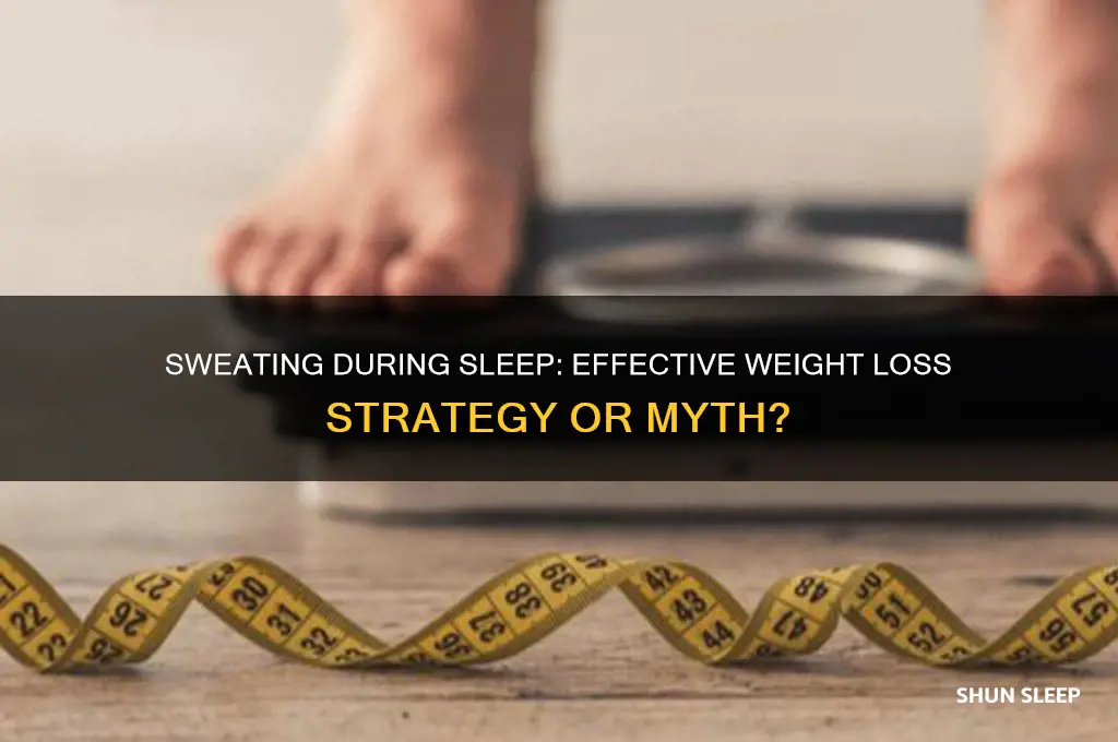 does sweating in sleep help lose weight