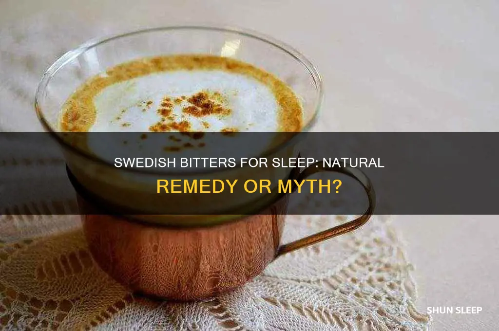 does swedish bitters help with sleep