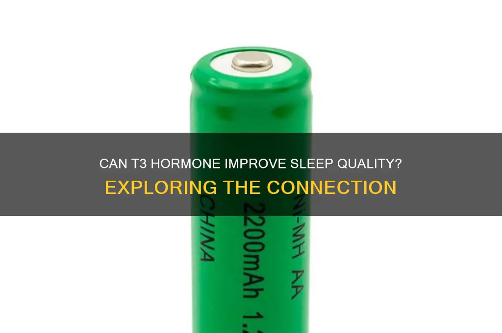 does t3 help you sleep