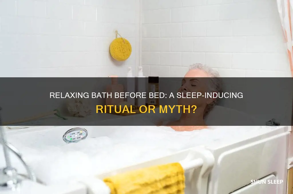 does taking a bath before bed help you sleep