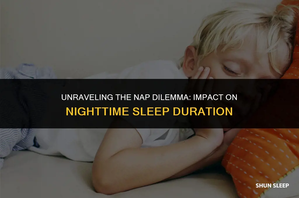 does taking a nap reduce the normal hours of sleep