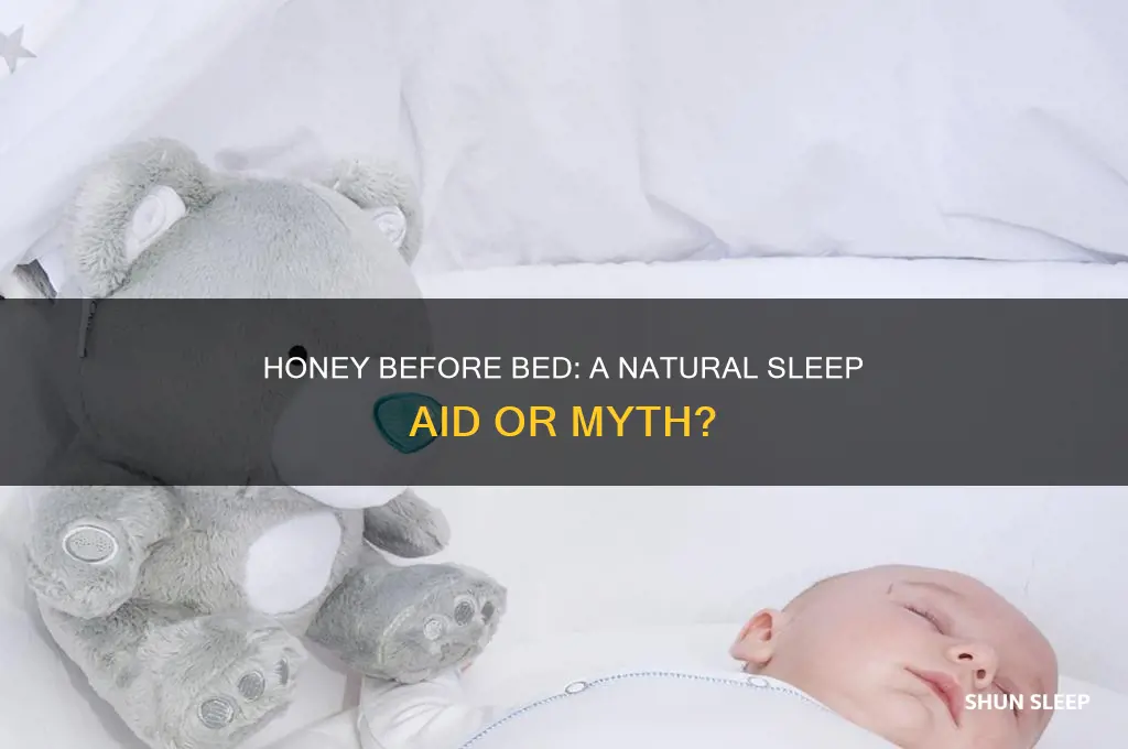 does taking honey before bed help you sleep