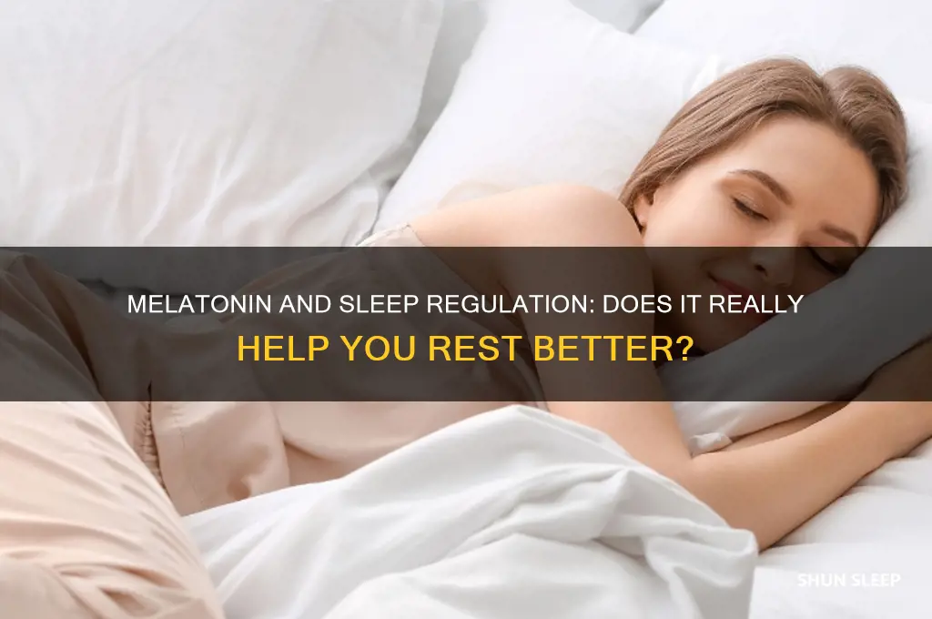 does taking melatonin help regulate sleep
