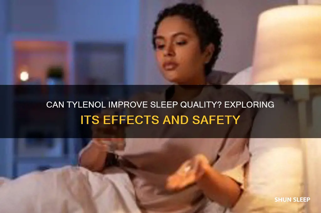 does taking tylenol help you sleep
