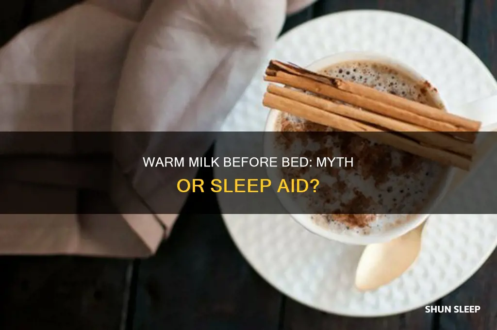 does taking warm milk at bedtime help you to sleep