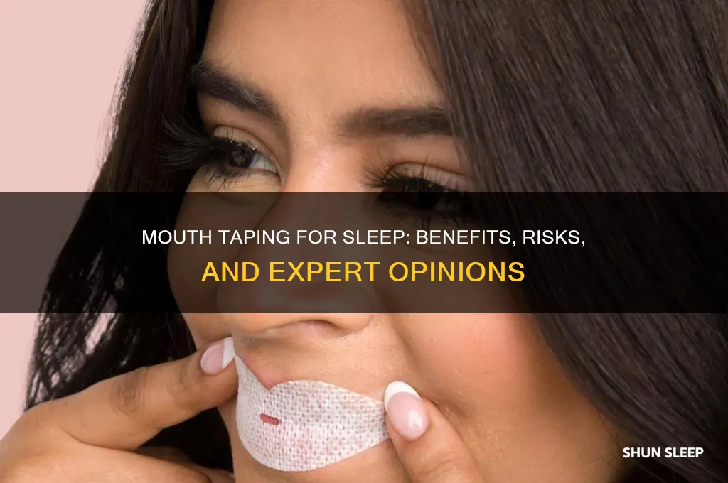 does taping mouth shut help sleep