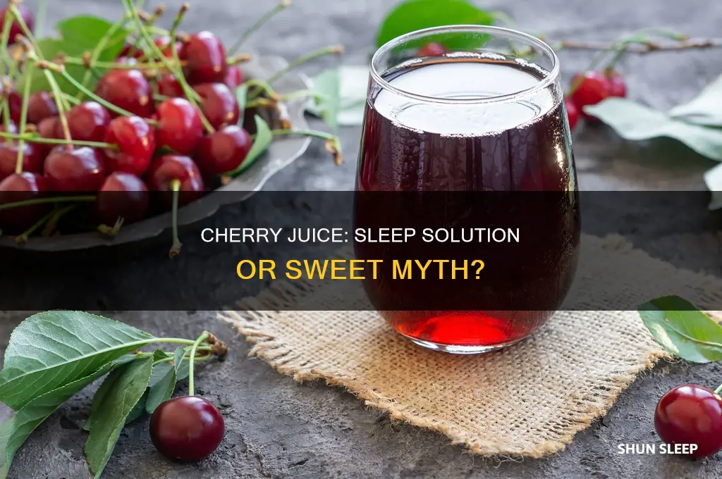 does tart cherry juice work for sleep