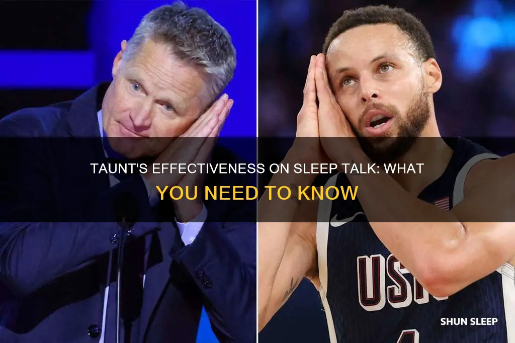 does taunt work on sleep talk