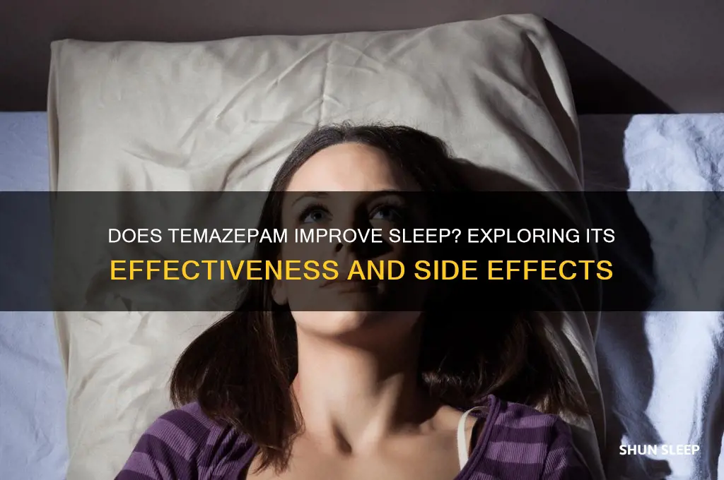 does temazepam help you sleep