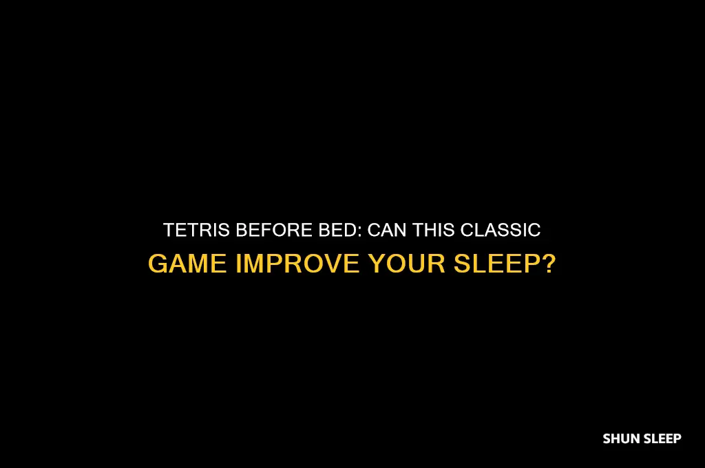 does tetris help you sleep