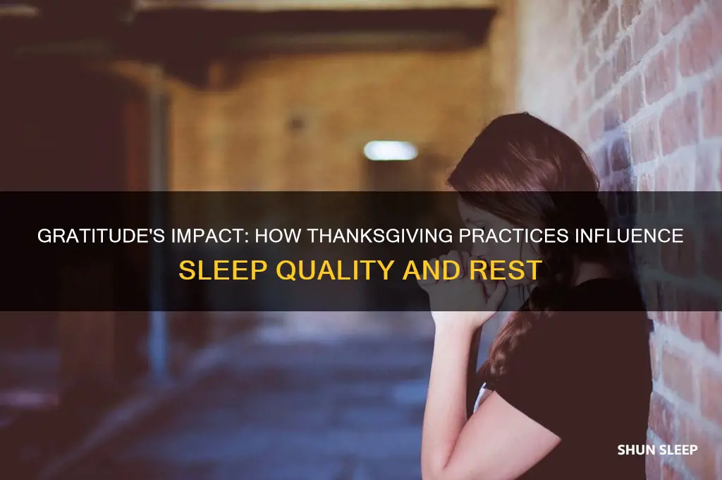 does thanks giving help sleep