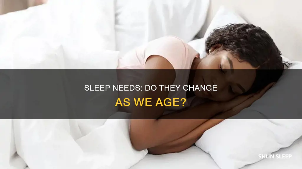 does the amount of sleep you need decrease with age