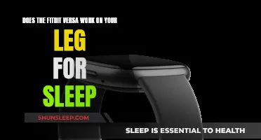 Fitbit Versa: Leg Sleep Tracking Accuracy