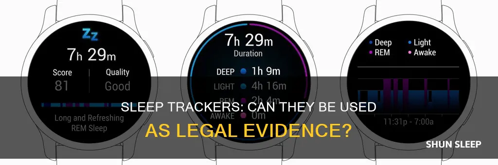does the law use sleep tracker