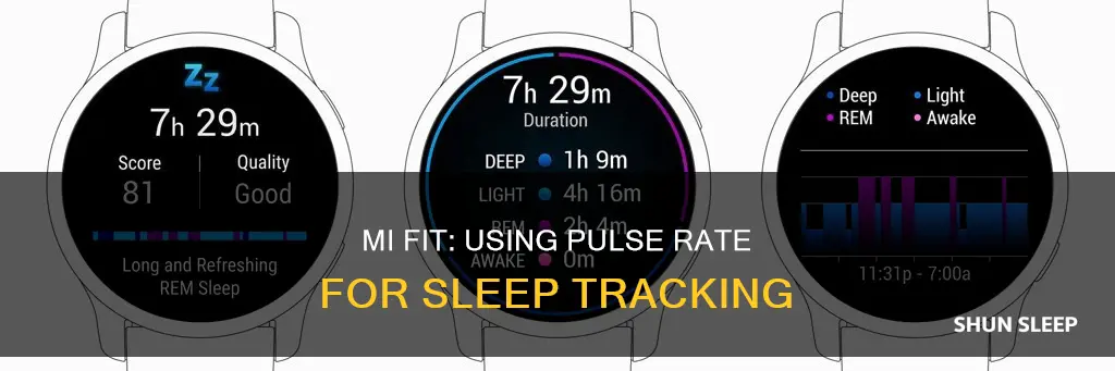 does the mi fit use pulse rate to track sleep