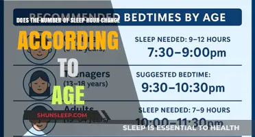 Does the Number of Sleep Hours Change According to Age?