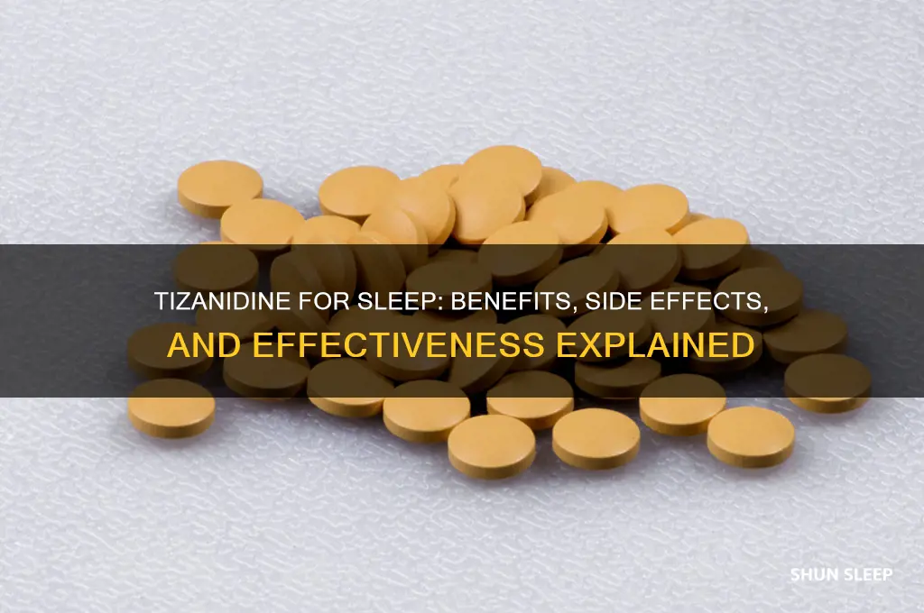 does tizanidine help with sleep