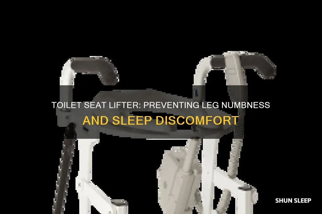does toilet seat lifter help legs going to sleep