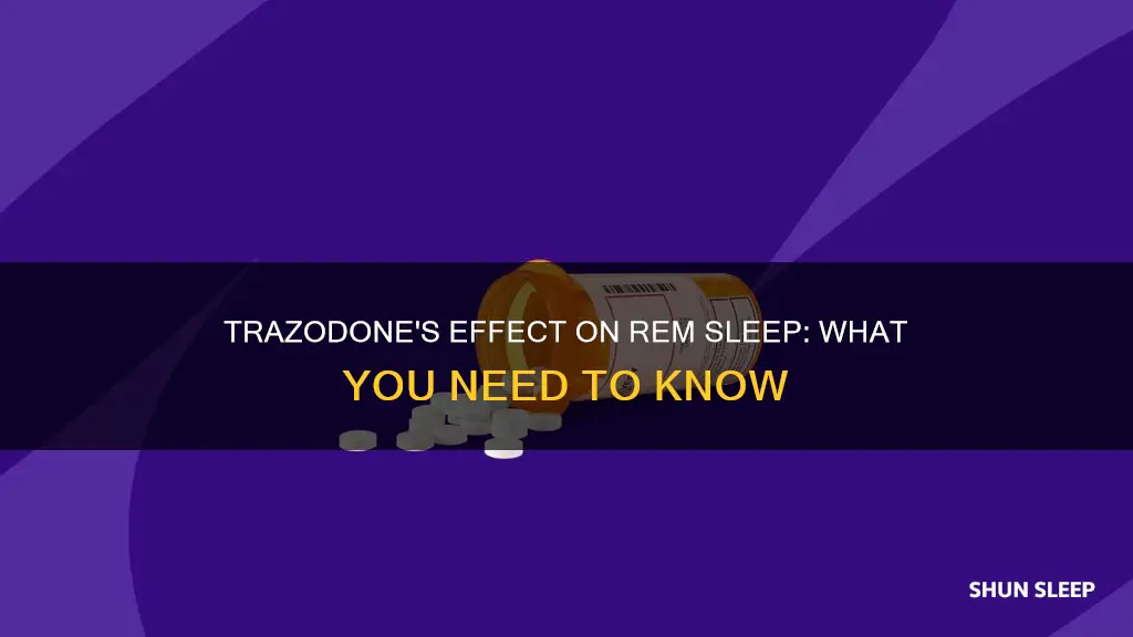 does trazadone give you rem sleep