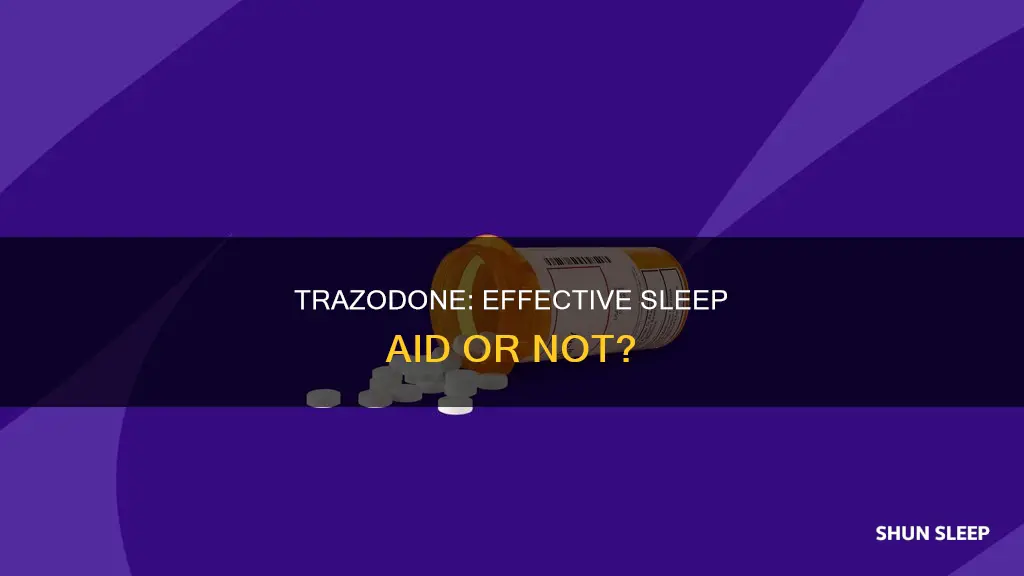 does trazodone work as a sleep aid