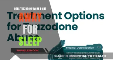 Trazodone: Instant Sleep Solution or Slow Burn?