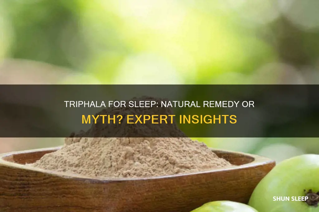 does triphala help you sleep
