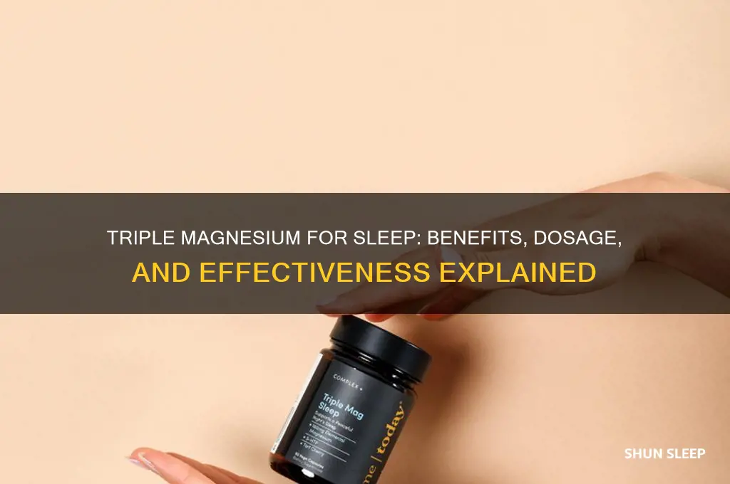 does triple magnesium help with sleep