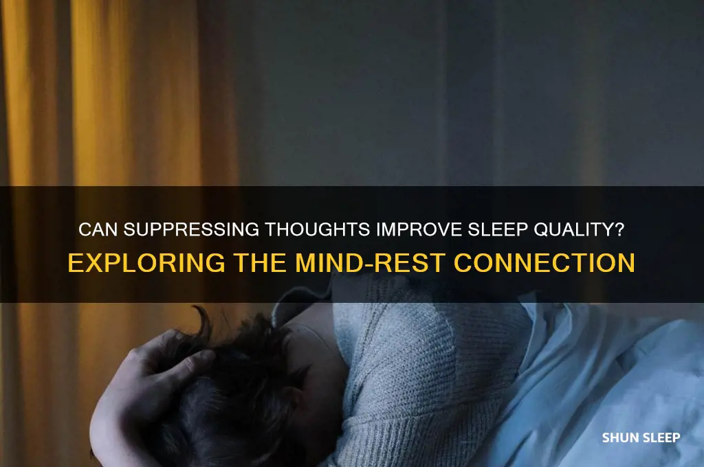 does trying not to think help with sleep