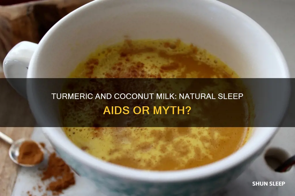 does tumeric and coconut milk help uou sleep