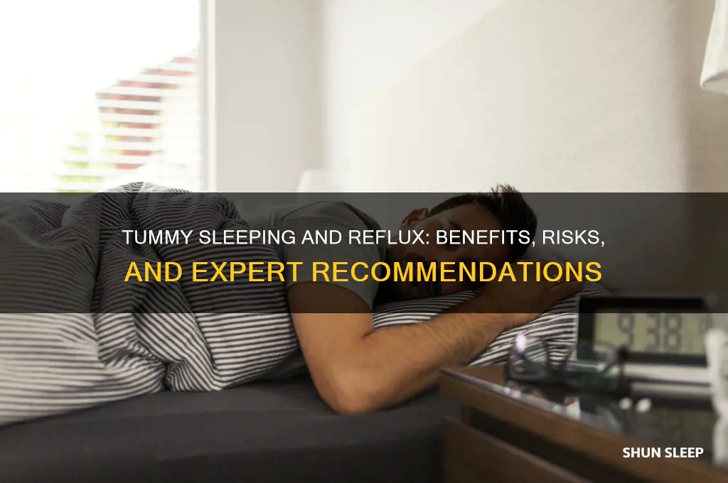does tummy sleeping help reflux