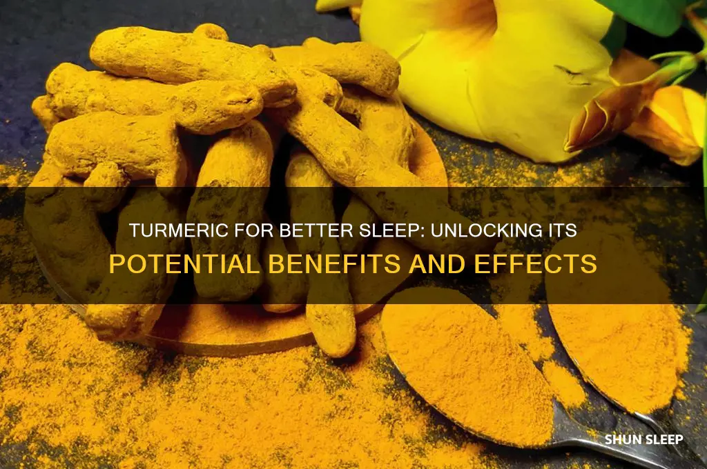 does turmeric help sleep