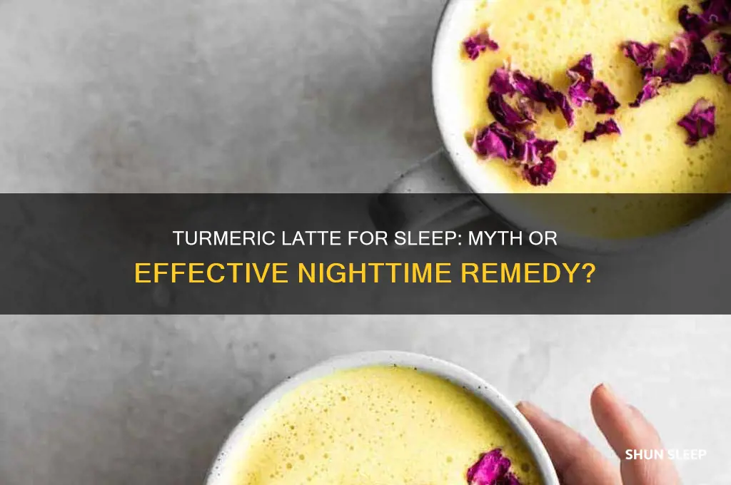 does turmeric latte help you sleep