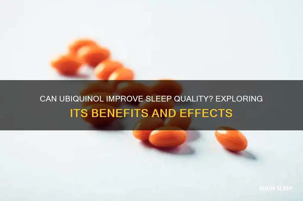 does ubiquinol help sleep