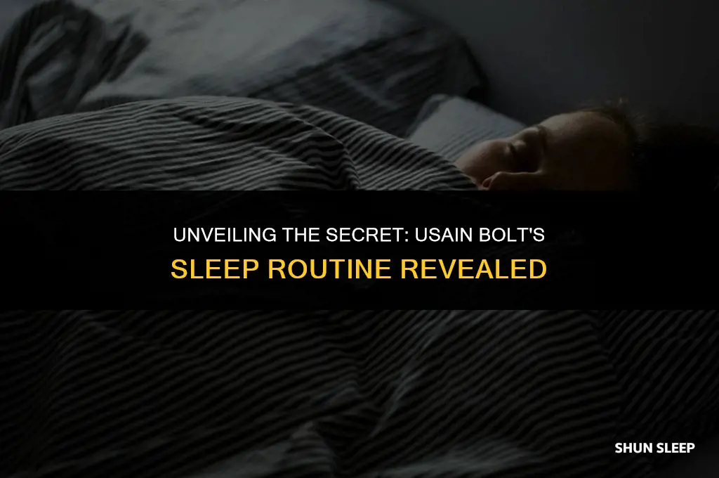 does ussain bolt sleep 12 hours