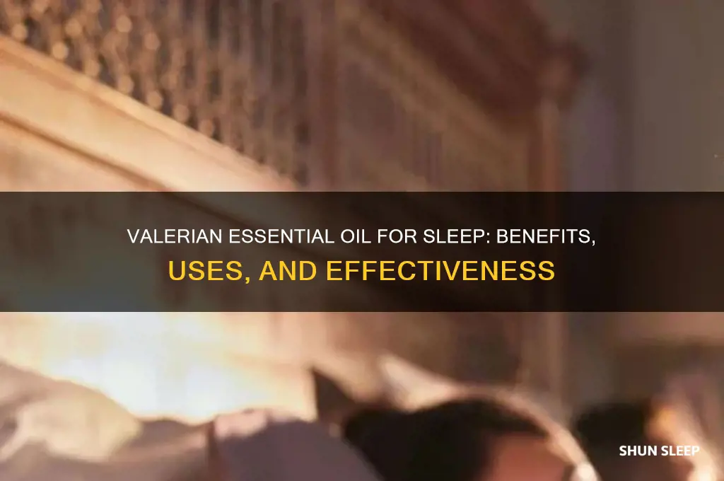does valerian essential oil help sleep