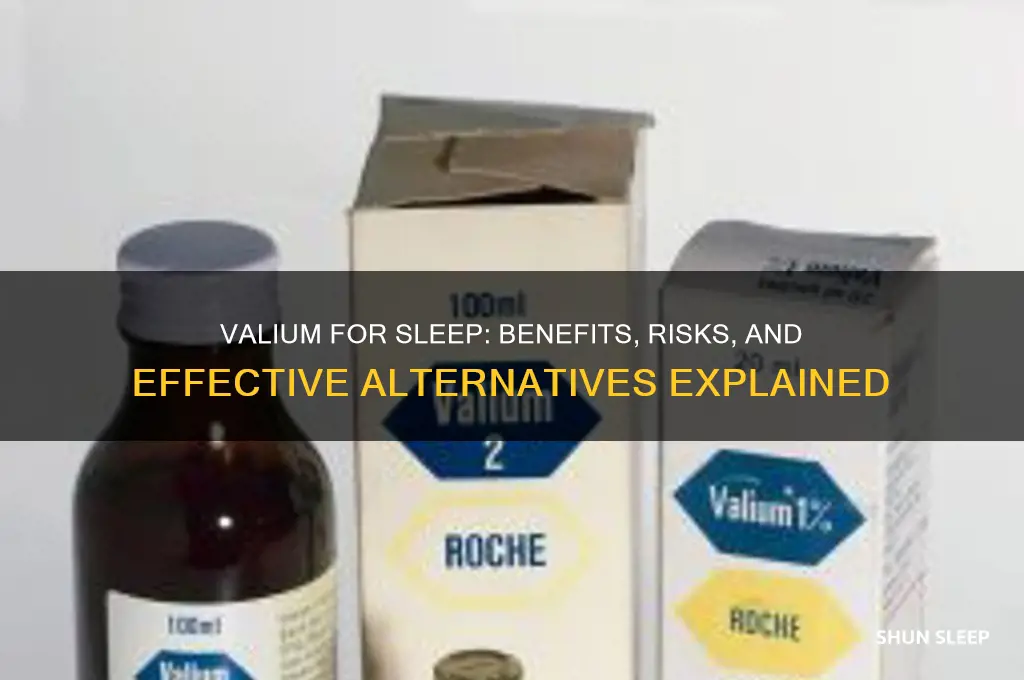 does valium help you sleep