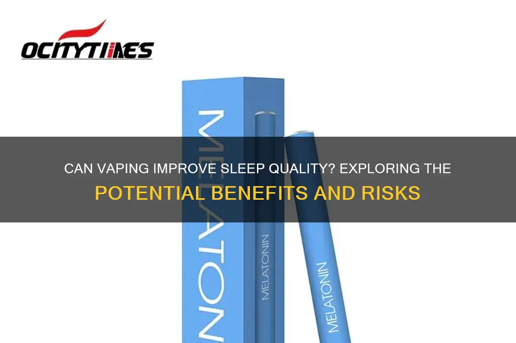 does vape help you sleep